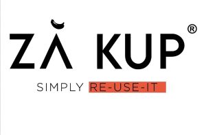 Logo ZĂ KUP cu sloganul 'Simply re-use-it', design modern și minimalist.