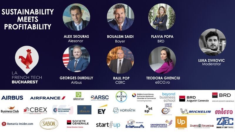 Eveniment despre sustenabilitate și profitabilitate cu speakeri din diverse industrii.