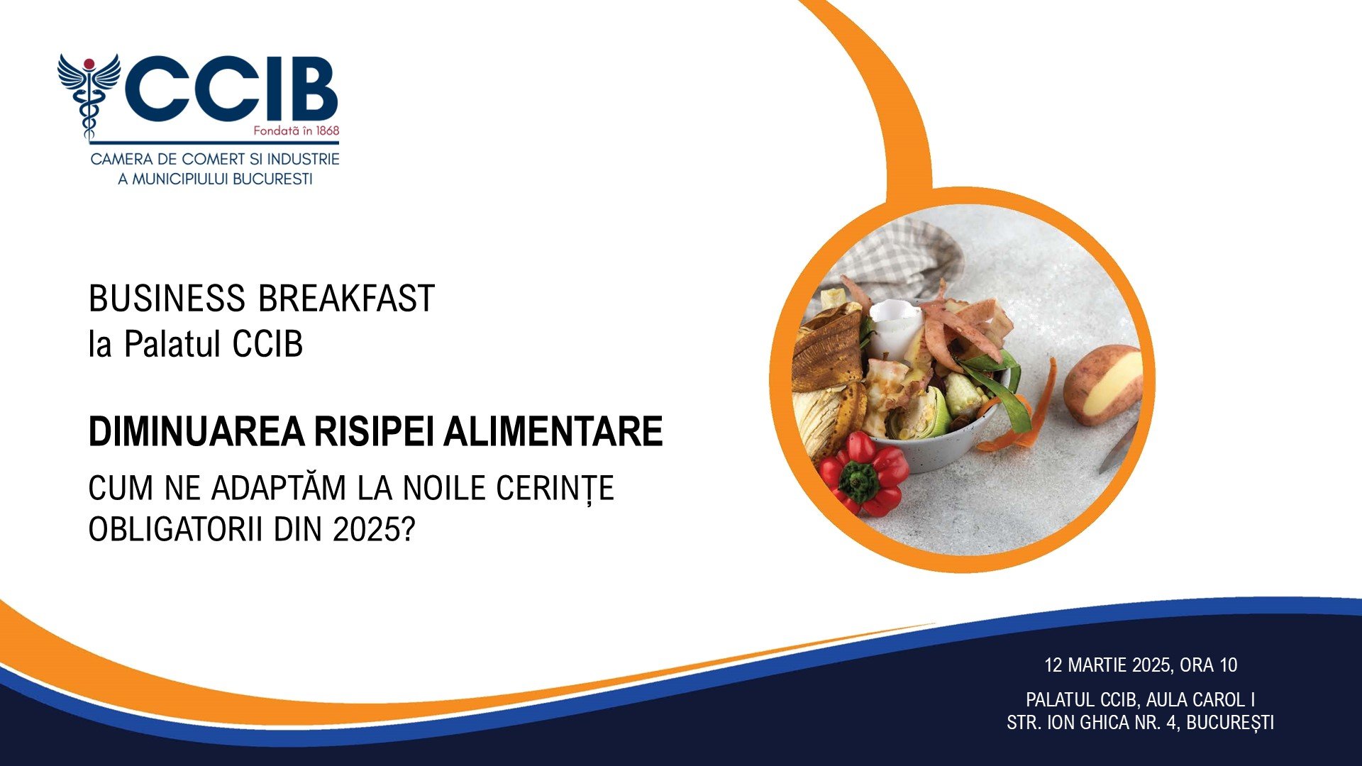 Eveniment despre diminuarea risipei alimentare cu mâncare și ingrediente.