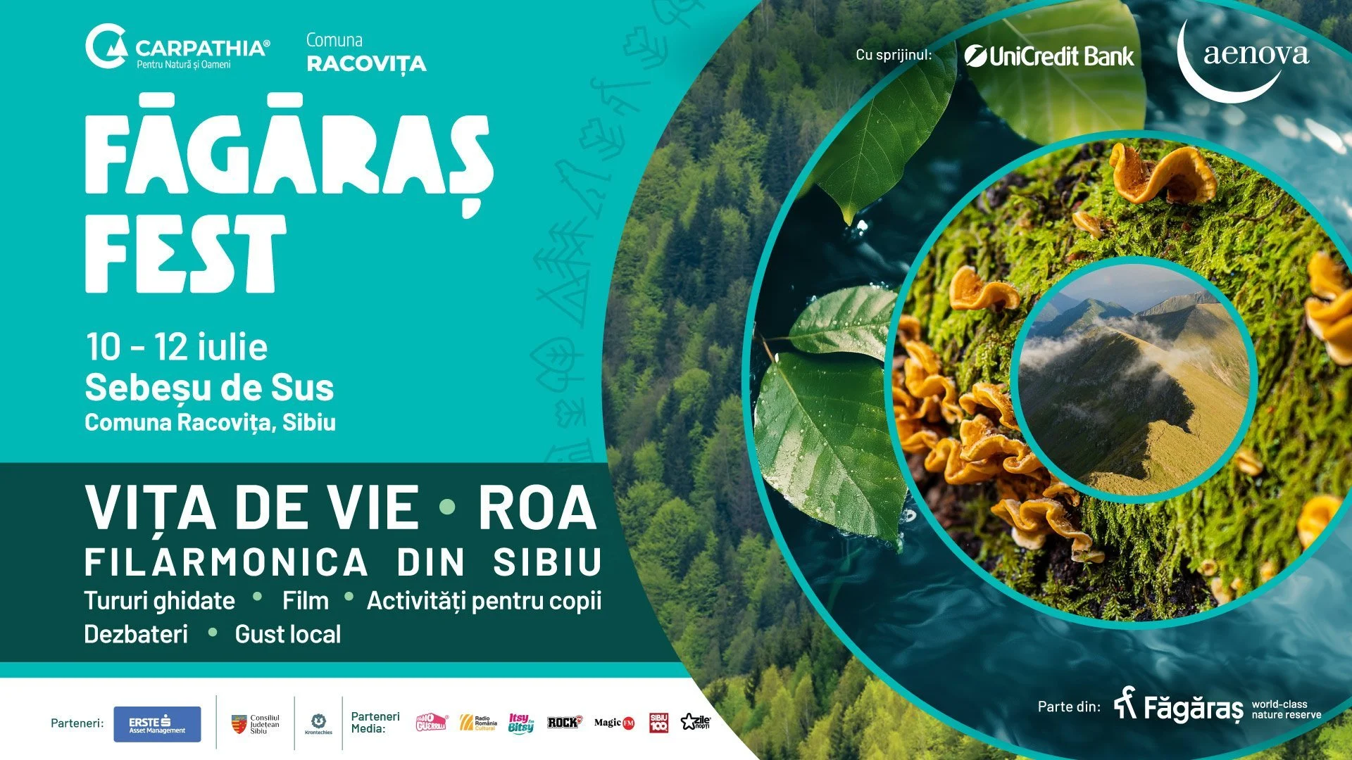 Festivalul Făgăraș 2026: Vița de Vie, ROA și activități diverse în natură.