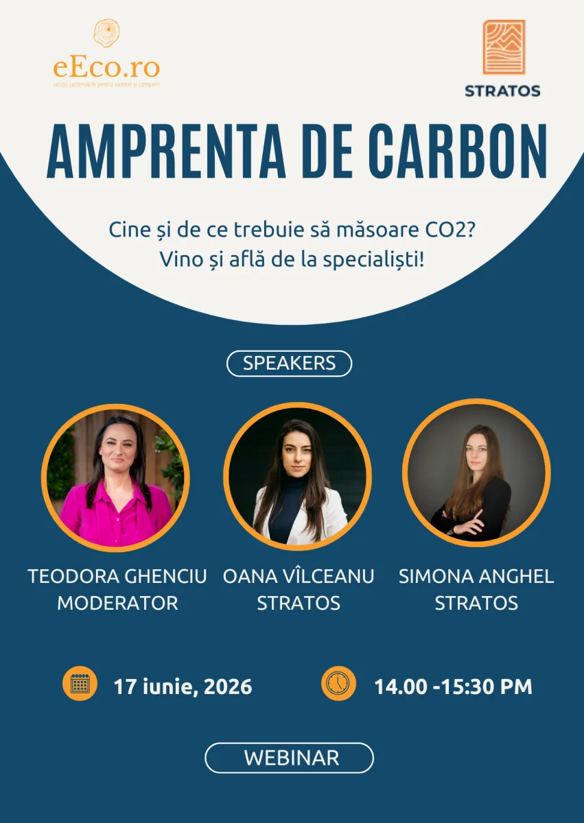 Webinar on the carbon footprint of companies, featuring moderators and specialists.